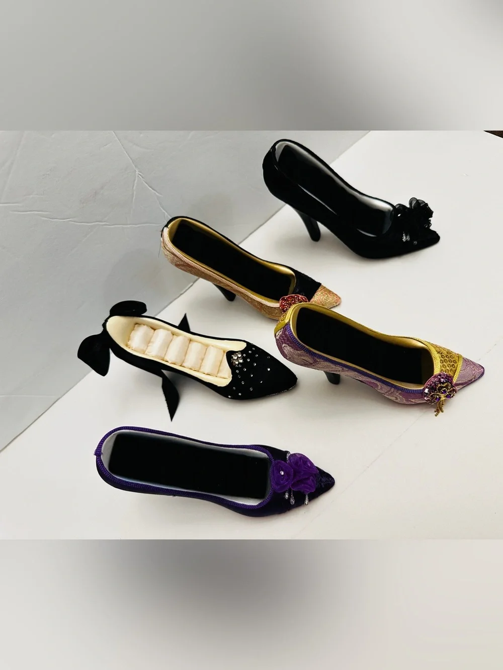 High heels set of (5) ring displays*Jewlery Display*EUC